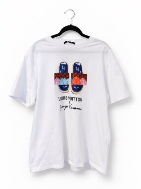 2023 Louis Vuitton x Yayoi Kusama white T-shirt